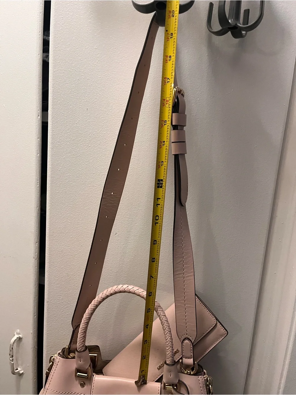Michael Kors Blush Pink Leather Shoulder Bag with Matching Wallet